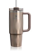 Stanley Quencher H2.O FlowState™ Fluted Tumbler nerezový tumbler s brčkem střední Pale Gold Shine 1 ks