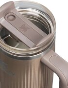Stanley Quencher H2.O FlowState™ Fluted Tumbler nerezový tumbler s brčkem střední Pale Gold Shine 1 ks