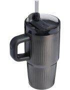 Stanley Quencher H2.O Fluted Tumbler nerezový tumbler s brčkem malý Black PVD 1 ks