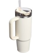 Stanley Quencher H2.O Fluted Tumbler nerezový tumbler s brčkem velký cream gloss 1 ks