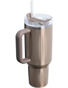 Stanley Quencher H2.O Fluted Tumbler nerezový tumbler s brčkem velký Pale Gold Shine 1 ks