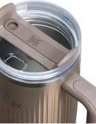 Stanley Quencher H2.O Fluted Tumbler nerezový tumbler s brčkem velký Pale Gold Shine 1 ks