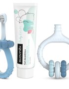 Suavinex Baby & Kids My First Dental Care Set dárková sada pro miminka a děti Blue
