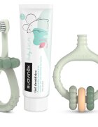 Suavinex Baby & Kids My First Dental Care Set dárková sada pro miminka a děti Green