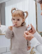 Suavinex Baby Training Toothbrush zubní kartáček pro děti 0-2 y Green 1 ks