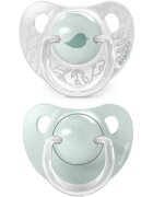 Suavinex Birdies Anatomical Silicone 0-6m dudlík Green 2 ks