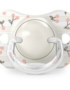 Suavinex Birdies Anatomical Silicone 0-6m dudlík Pink 2 ks