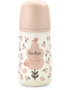 Suavinex Birdies Anticolic Baby Bottle kojenecká láhev Pink 270 ml