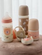 Suavinex Birdies Anticolic Baby Bottle kojenecká láhev Pink 270 ml