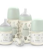 Suavinex Birdies Set sada pro miminka 0m+ Green