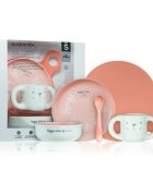 Suavinex Hygge Toddler Feeding Set jídelní sada pro děti 6 m+ Pink