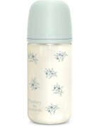 Suavinex Poetry SX Pro Physiological Glass M skleněná kojenecká láhev 3 m+ Medium Flow - Blue 1 ks