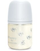 Suavinex Poetry SX Pro Physiological S skleněná kojenecká láhev 0 m+ Slow Flow - Blue 1 ks