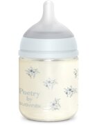 Suavinex Poetry SX Pro Physiological S skleněná kojenecká láhev 0 m+ Slow Flow - Blue 1 ks
