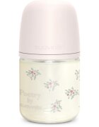 Suavinex Poetry SX Pro Physiological S skleněná kojenecká láhev 0 m+ Slow Flow - Pink 1 ks