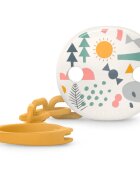 Suavinex Walk Soother Clip klip na dudlík Yellow 1 ks