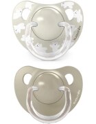 Suavinex Wild & Free Anatomical Silicone 6-18m dudlík Cream 2 ks