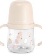 Suavinex Wild & Free Bottle With Soft Spout láhev s držadly Pink 150 ml