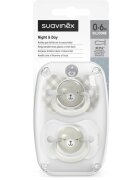 Suavinex Wild & Free Night & Day dudlík Grey 2 ks