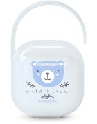 Suavinex Wild & Free Soother Holder krabička na dudlík Blue 1 ks