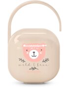 Suavinex Wild & Free Soother Holder krabička na dudlík Pink 1 ks
