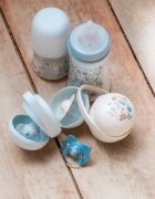 Suavinex Wonderland Duo Soother Case krabička na dudlík Blue Bunny 1 ks