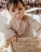 Suavinex Wonderland Soother Clip klip na dudlík Pink Bunny 1 ks