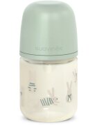 Suavinex Wonderland SX Pro Physiological Anti-Colic Glass skleněná kojenecká láhev +0 SF Green Bunny 120 ml