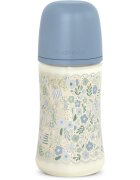 Suavinex Wonderland SX Pro Physiological Anti-Colic kojenecká láhev M Medium Flow 3 m+ Blue Flower 270 ml