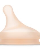 Suavinex Zero Zero Bottle Teat savička na láhev A Adaptable Flow 2 ks