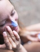 Suntribe Mini Zinc Sunscreen minerální ochranný krém na obličej a tělo SPF 50 Ocean Blue 15 g