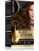 Syoss Oleo Intense permanentní barva na vlasy s olejem odstín 4-60 Zlatohnědý 1 ks