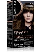 Syoss Permanent Color permanentní barva na vlasy odstín 4_8 Čokoládově hnědý 1 ks