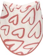 T-Tomi BIO Bamboo Bibs Pink Hearts bryndák 27 x 42 cm 1 ks