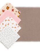 T-Tomi BIO Muslin Napkins ubrousky 25 x 25 cm Girl 5 ks