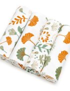 T-Tomi Cloth Diapers Ginkgo Leafs látkové pleny 76x76 cm 4 ks