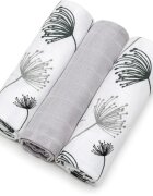 T-Tomi TETRA Cloth Diapers HIGH QUALITY látkové pleny Dandelions 70x70 cm 3 ks