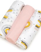T-Tomi TETRA Cloth Diapers HIGH QUALITY látkové pleny Rainbow 70x70 cm 3 ks