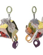Taf Toys Activity Cube Urban Garden kontrastní závěsná hračka s kousátkem 1 ks