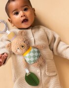 Taf Toys Activity Toy Brendon the Bear kontrastní závěsná hračka s kousátkem 1 ks