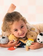 Taf Toys Activity Toy Brendon the Bear kontrastní závěsná hračka s kousátkem 1 ks