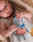 Taf Toys Activity Toy Clara the Cat kontrastní závěsná hračka s kousátkem 0 m+ 1 ks