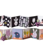 Taf Toys Pram Book Urban Garden kontrastní edukativní knížka 1 ks