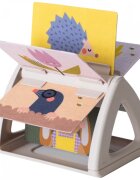 Taf Toys Tummy Time Spining Book Urban Garden otočná knížka 1 ks