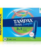 Tampax Pearl Compak Super tampony s aplikátorem 36 ks