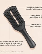 Tangle Teezer Easy Dry & Go Jet Black kartáč na vlasy pro rychlejší foukanou 1 ks