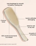 Tangle Teezer Ultimate Detangler Chrome plochý kartáč na rovné a kudrnaté vlasy Neo Gold 1 ks