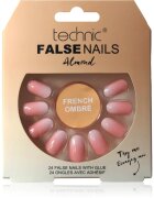 Technic Cosmetics False Nails Almond umělé nehty French Ombré 24 ks