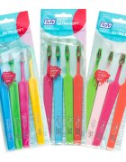 TePe Colour Compact zubní kartáčky extra soft 4 ks