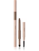 thim Artist Touch Brow Duo oboustranná tužka na obočí s kartáčkem odstín 01 Cocoa Brown 0.6 g